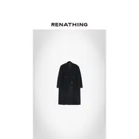  【RENATHING】廓形直身毛呢长西装外套