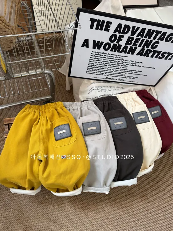 G2高端水洗棉布韩国小裤颜值爆表大皮标洋气!25/冬加绒