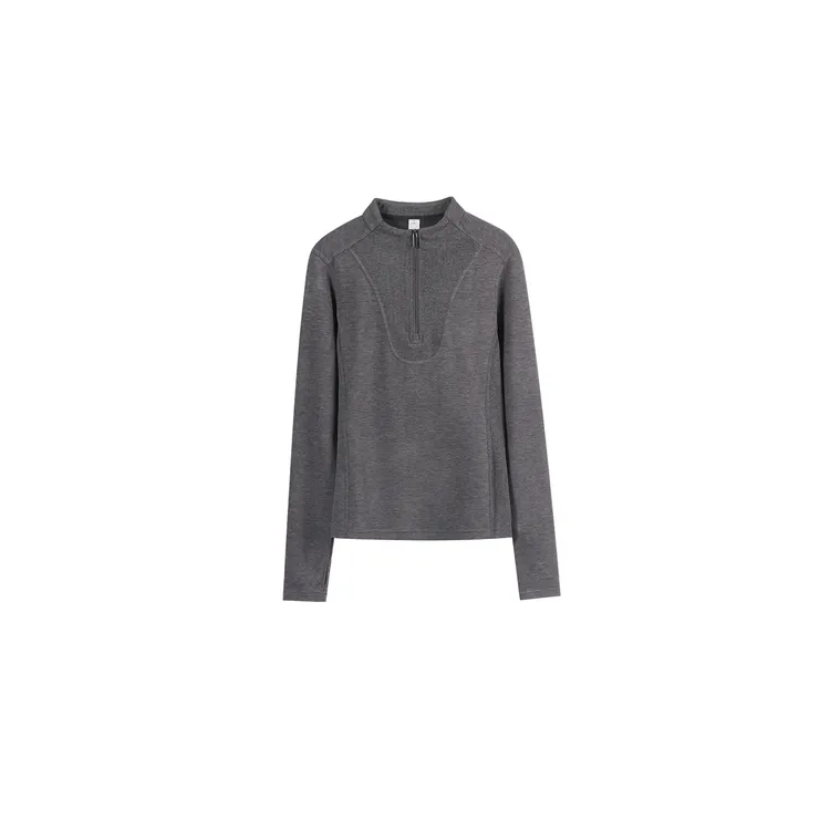 【叶可可专享】微塑立领半开襟羊绒打底衫 SE52152