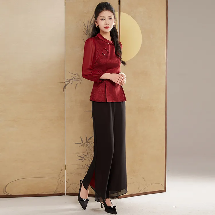 【可蓓儿】喜婆婆婚宴装两件套装女春秋2025年新款新中式国风妈妈装