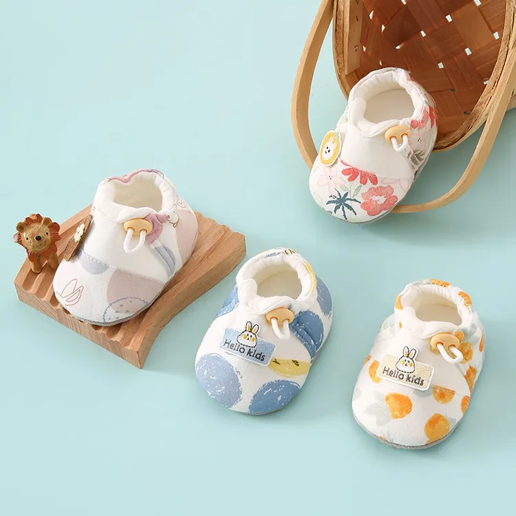 新生婴儿鞋软底6-12个月婴幼儿学步前鞋春秋季宝宝鞋子防掉步前鞋