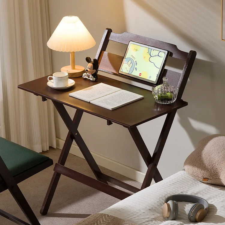 可折叠书桌简约家用办公桌卧室床边小桌子简易学生学习桌电脑桌