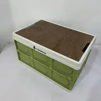 简约风分层款箱子车载收纳箱整理箱储物盒纯色F4
