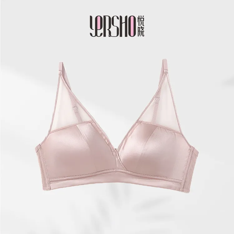 法式缎面法式三蚕丝三角舒适薄款性感夏季透气女士轻薄2405