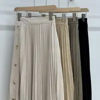 闪闪兒 元 韩国高级女装Nice 25秋冬 重工压褶麂皮绒半身裙9529
