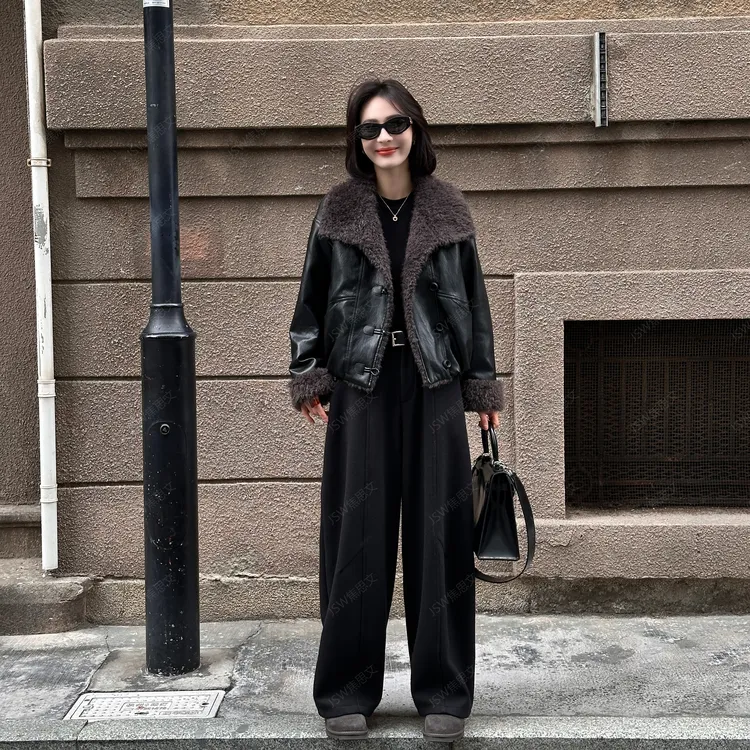 焦思文 冬季时尚休闲洋气百搭保暖皮毛拼接羽绒服251023Y6