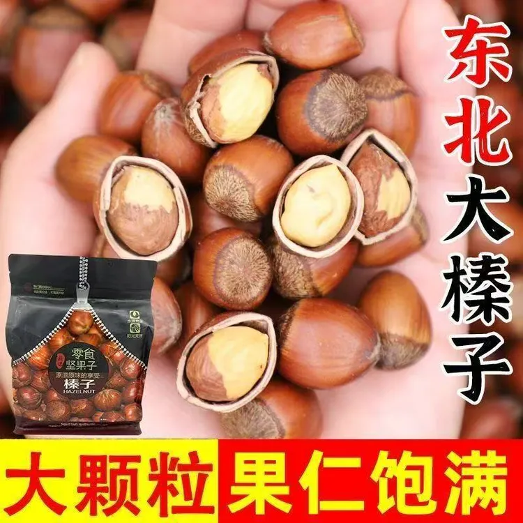 东北薄皮大榛子2斤4斤送夹子