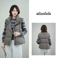 [alicelulu]新款韩版百搭简约立领坎肩羽绒马甲S2144565Tr