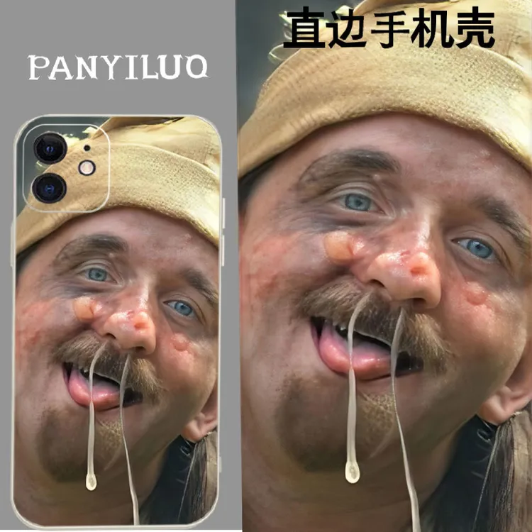 搞笑手机壳长鼻涕男适用苹果华为nova12小米14个性OPPOa56vivos19