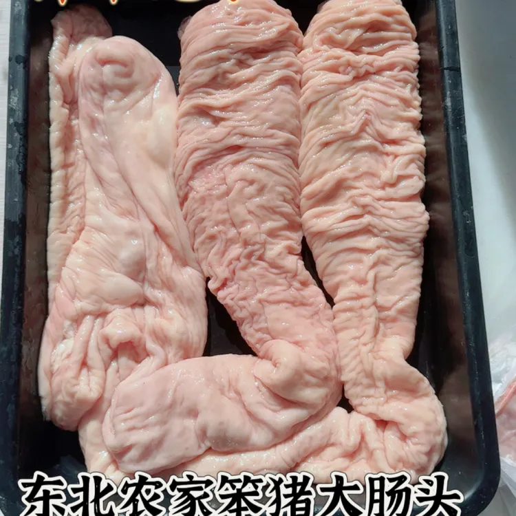 笨猪大肠头带名肠无水散养笨猪5斤