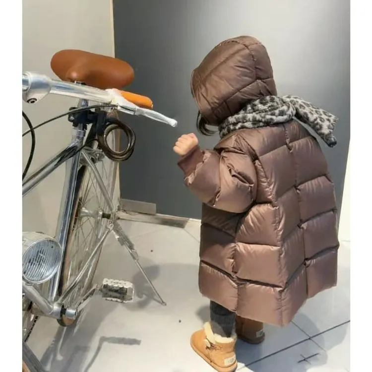 男女童羽绒服冬季2025新款儿童冬装洋气时髦中长款中小童加厚外套