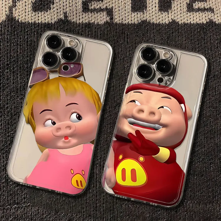 菲菲公主猪猪侠适用苹果17/16promax手机壳华为P70vivo小米oppo套