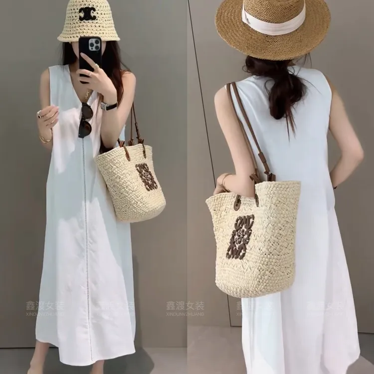 2025夏季新款时尚显瘦气质女士网红洋气连衣裙百搭款D5522