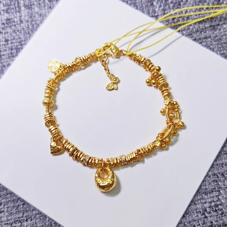 素竹足金金料古法23.69克