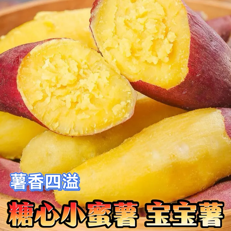 【鲜货速发】糖心小蜜薯糯新鲜现挖现发红薯天目小香薯黄心健康辅食