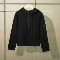 8011#高级感加厚半拉连帽卫衣女