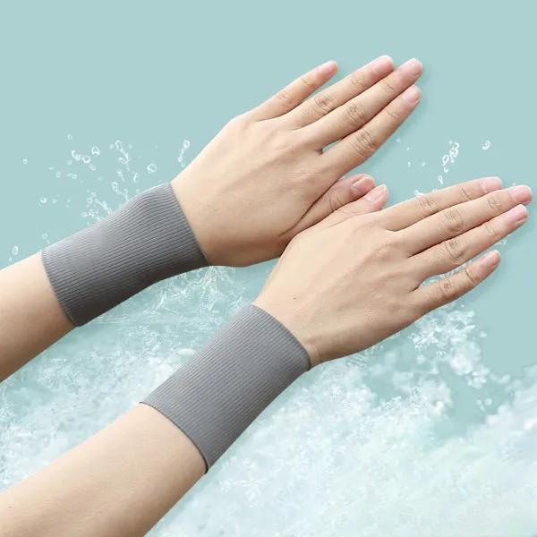 【康】夏季薄款护腕冰丝防晒冰袖女男遮疤纹身透气运动护肘护手套