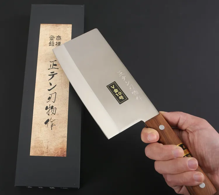 【原装进口】日本正胜刃物作 V金特钢 高端厨刀 全V型刃口锻打菜刀