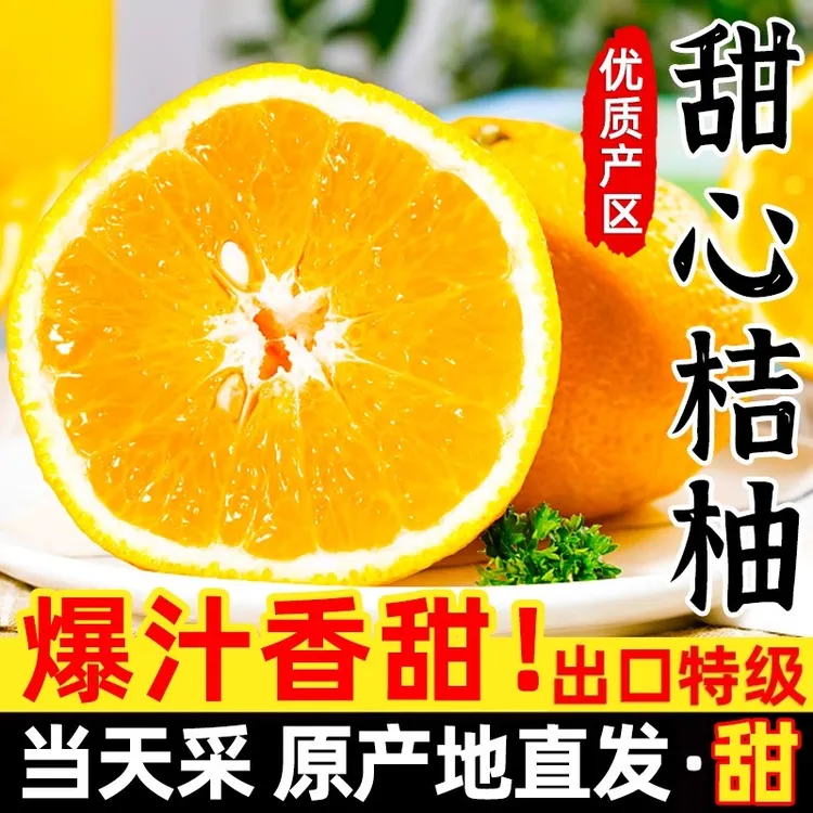 【爆汁】福建仙游甜桔柚香甜多汁新鲜现摘直发礼盒装无籽易冬天水果