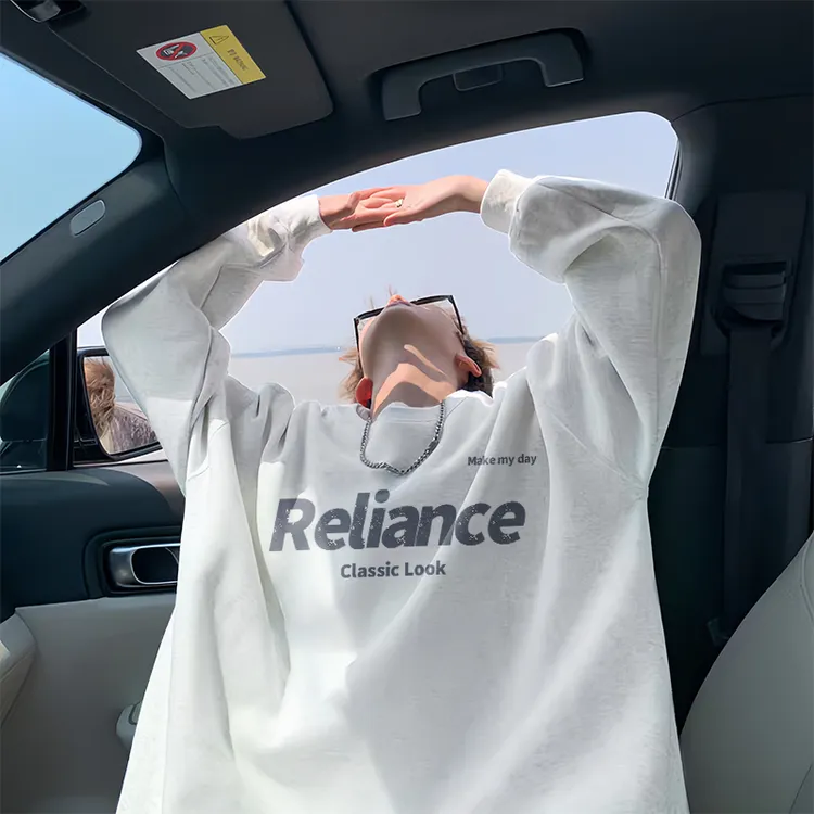 【重磅500G】春秋男士卫衣圆领美式宽松韩版潮流秋冬款长袖加绒外套