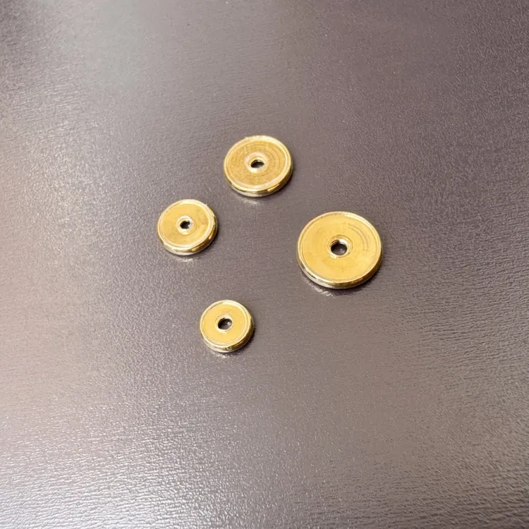 24K镀金包金隔片持久不易掉色双面镶嵌PVC透明垫片猴头星月配饰