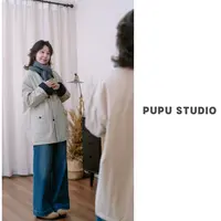 翻领英伦风棉服风衣