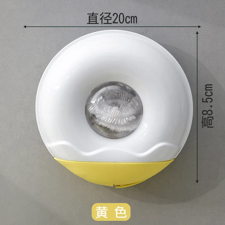 保鲜膜套收纳盒免打孔壁挂厨房保鲜袋客厅鞋套盒淋浴房浴帽收纳盒