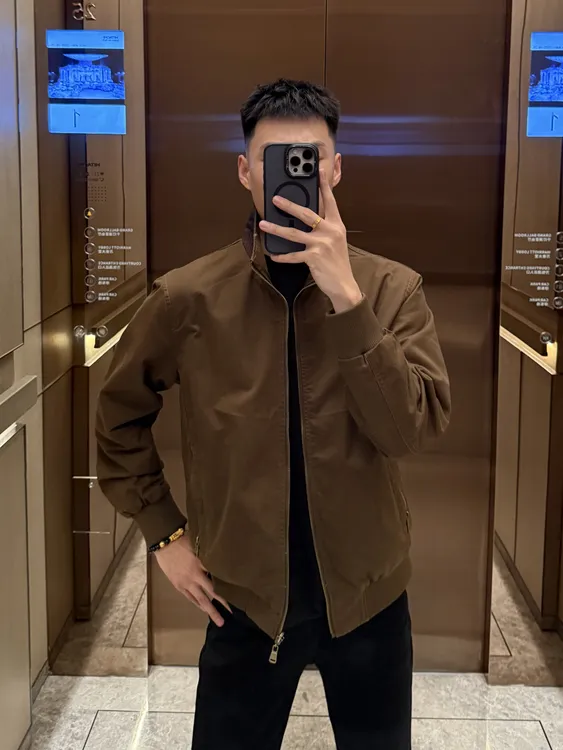 洛辛一NanZhuang原创复古男士立领夹克