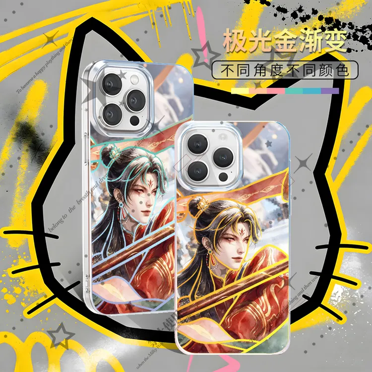 哪吒适用于苹果华为vivo一加iPhone小米neoppo镭射手机壳二次元