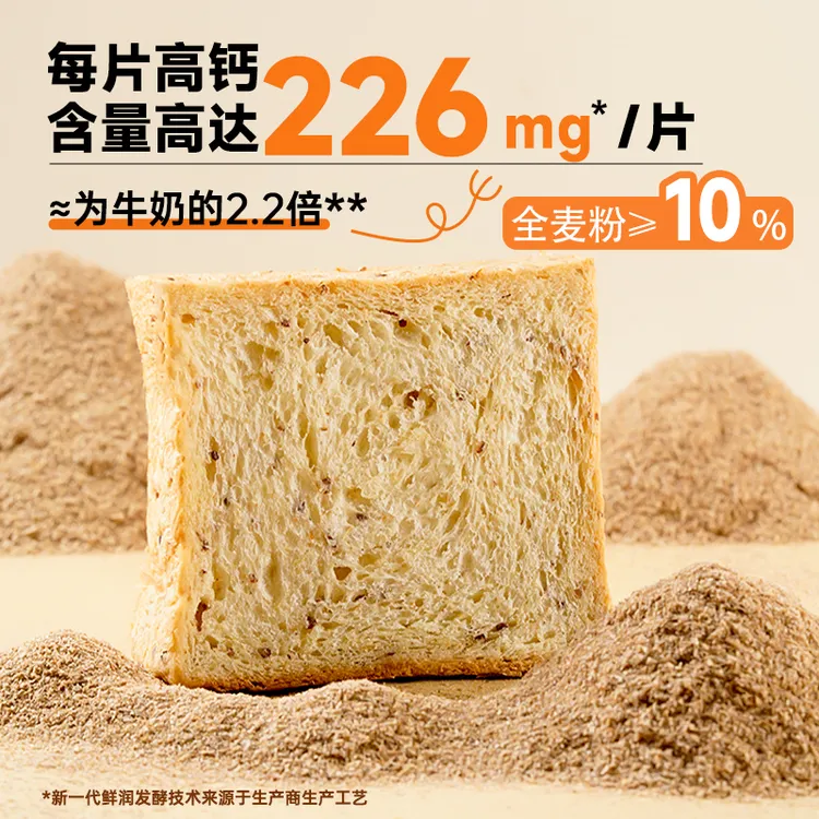 U吧U吧全麦藜麦南瓜厚切嫩吐司优质早餐面包21天短保鲜润发酵柔润