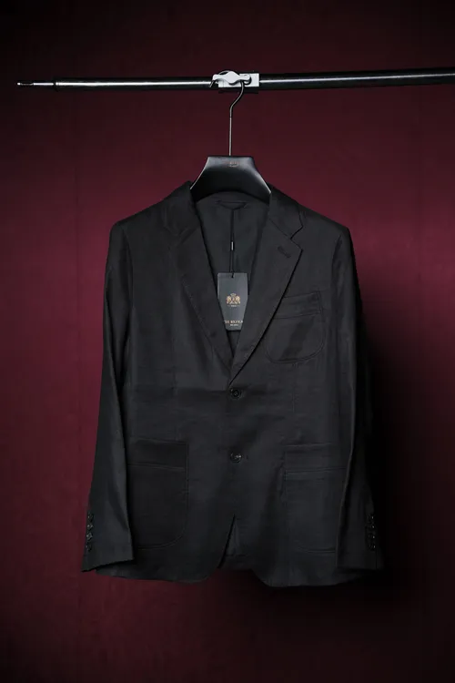 <宠粉款>男士早秋新款宠粉天丝亚麻轻奢时尚百搭高品质西服 71512