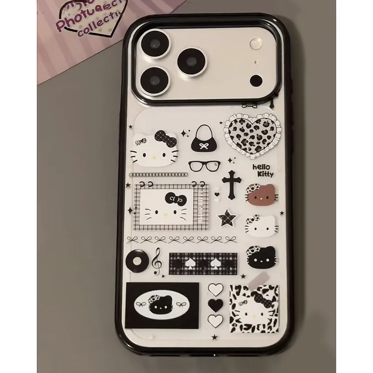 BANCA暗黑系酷Kitty适用苹果16/17promax手机壳iPhone15/14/13/12