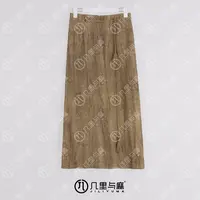 （几里与麻）秋窗满-中式文艺复古设计感半身裙 裙长89 1080793