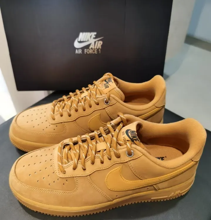 Nike Air Force 1 AF1耐克男女同款空军一号小麦色板鞋官方正品