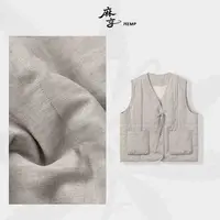 麻享【冬日庭院】汉麻马甲3M新雪丽棉填充复古文艺国风马夹FSY51029