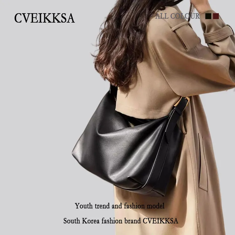 CVEIKKSA包包女大容量2026新款休闲百搭软皮大容量2026年流行女包