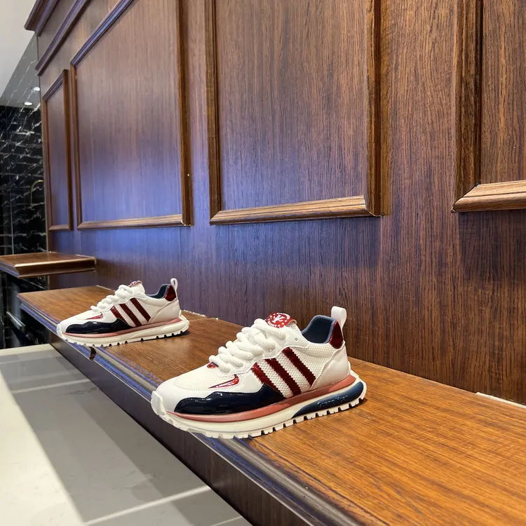 透气民族风厚底薄款时尚休闲鞋夏季潮流低帮拼接轻奢潮鞋男士百搭