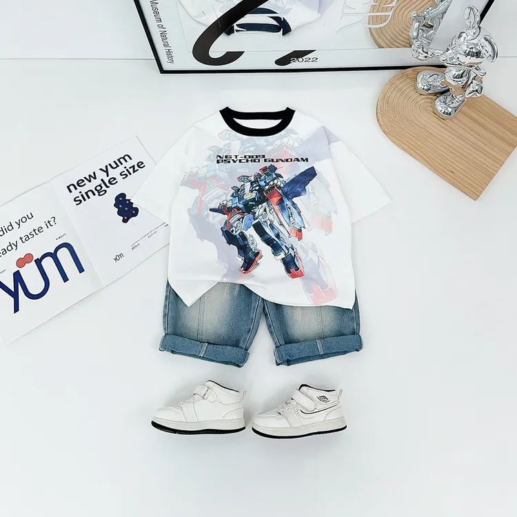 儿童短袖T恤夏季男童上衣2025夏新款夏装潮 HZ25551 