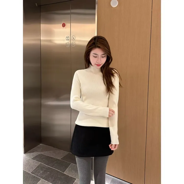 【黑白灰打底衫上衣】小允姐姐2025新款时尚气质打底衫