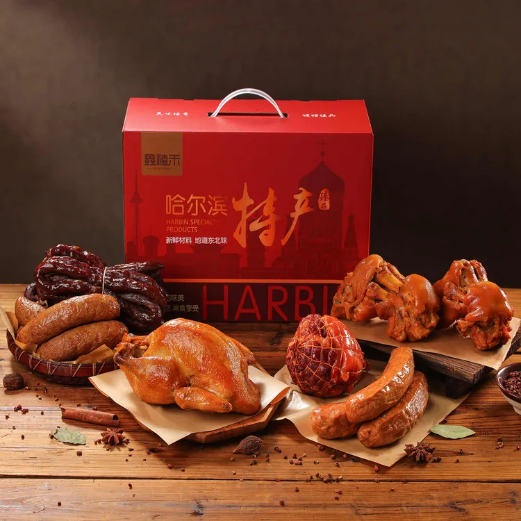 熏酱熟食礼盒六种组合