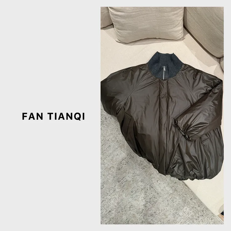 范天奇/FAN TIANQI【柔光花苞】轻盈花苞廓形保暖鹅绒服FJOT510058