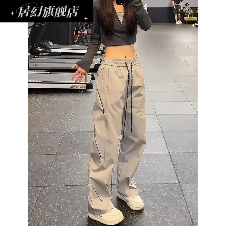 居幻机能软壳冲锋裤女款冬秋小众解构拉炼工装裤户外三防登山裤子