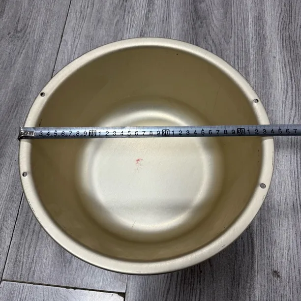 库存老货七十年代34cm铝盆圆形脸盆耐摔洗菜盆