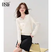 【OSA/欧莎】轻熟风软糯针织衫女复古蕾丝花边领毛衣上衣S125C16021