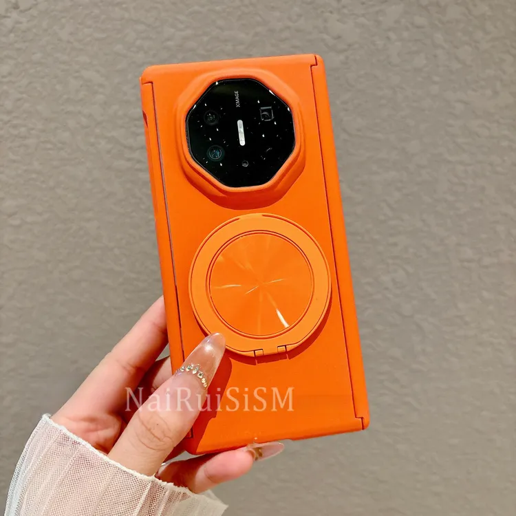 【双中轴岩砂磁吸支架】适用华为mateXT手机壳非凡大师三折叠x6/x5