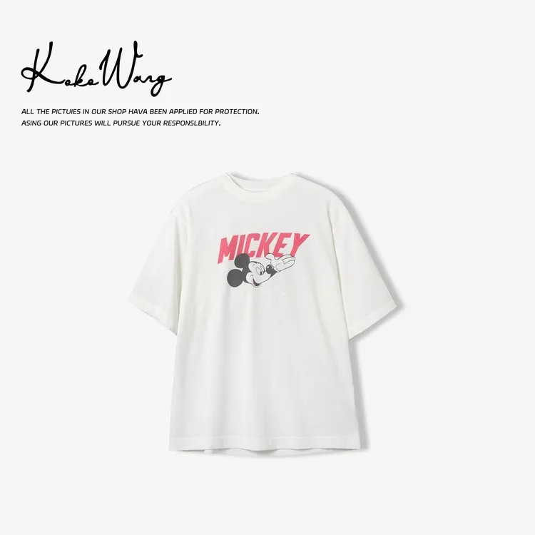 KOKO WANG夏季设计感卡通米奇显瘦百搭圆领短袖T恤N5705E16T41