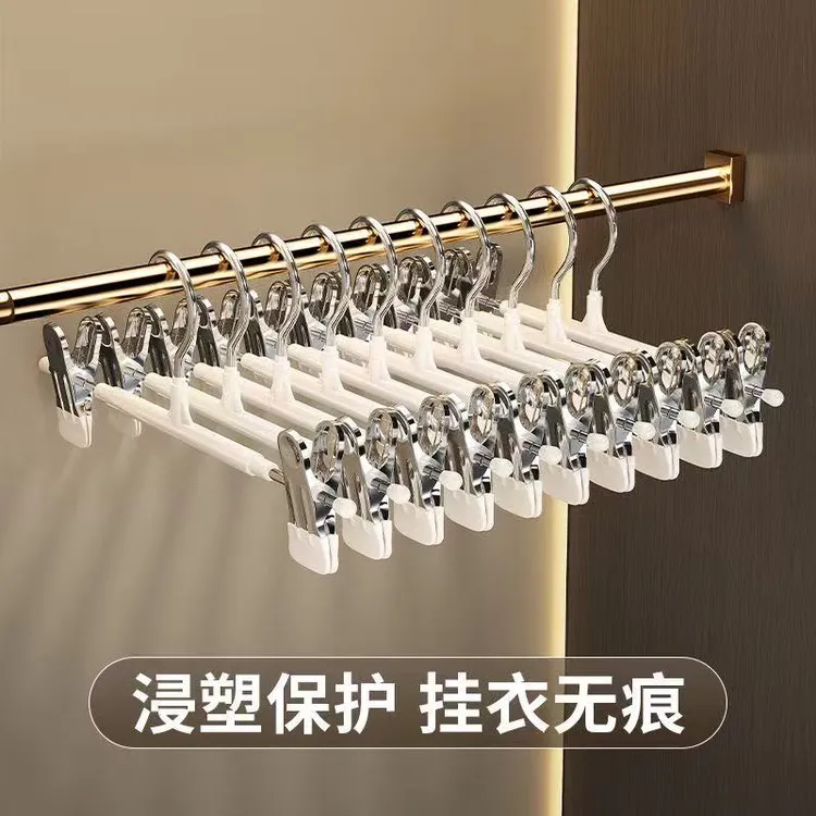 强力裤架挂架升级无痕裤夹子衣夹不绣钢jk衣架子加粗裙夹裤子挂