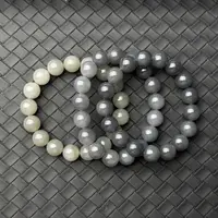 【白海波甄选】烟紫圆珠12mmJY0923-24