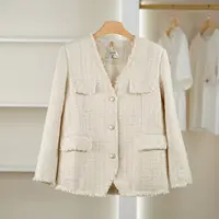麦迪尚品 一路童行【诗M】30918216小香风中长外套女春秋专柜正品