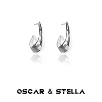 合金耳饰 Oscar&Stella敲打凹凸感几何冷淡风重工耳环271-118-4
